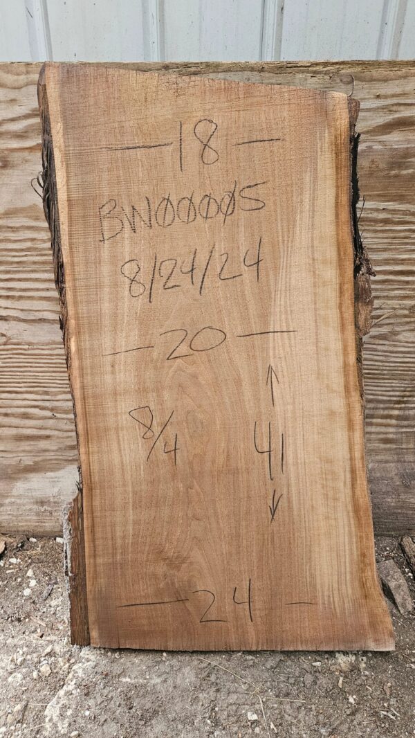 BW00005_1.jpg Black Walnut Live Edge Slab 41"x20"-25"x2"
