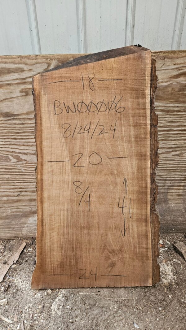 BW00006_2.jpg Black Walnut Live Edge Slab 41"x18"-24"x2"