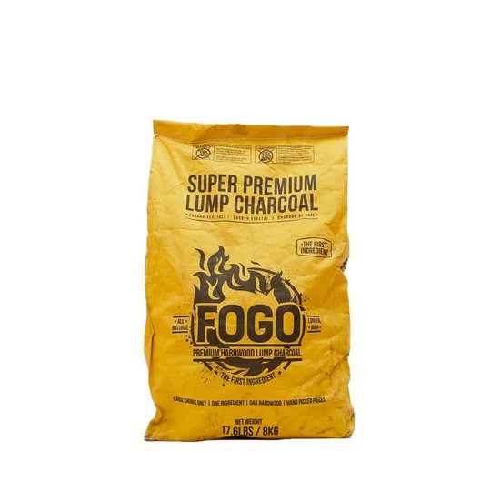 FOGO-Super-Premium-Lump-Charcoal.jpg FOGO Super Premium Lump Charcoal – 1-Ton Pallet Large Cut Natural Hardwood
