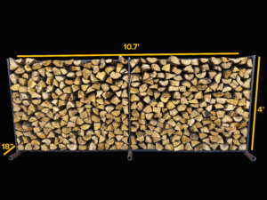 Firewood-Halfw_dims.png POST OAK FIREWOOD - 1/2 Cord