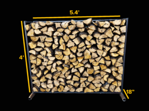 Firewood-Quarterw_dims.png POST OAK FIREWOOD - 1/4 Cord