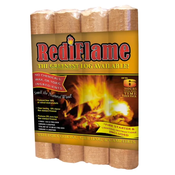 RediFlame-9-lb.-4-Pack-Wood-Logs.webp RediFlame 9 lb. 4-Pack Wood Logs Full Pallet