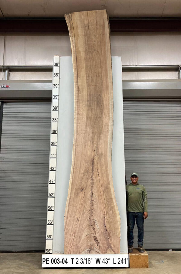 Slabs pt. 2 - 81 Live Edge Pecan Slab PE 003-04