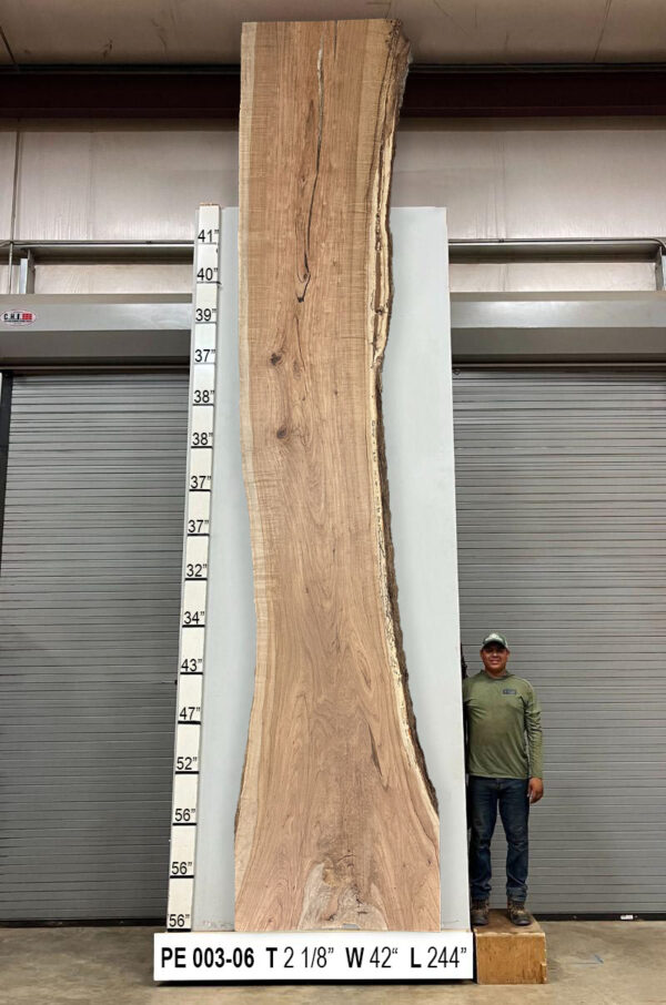 Slabs pt. 2 - 81 Live Edge Pecan Slab PE 003-06