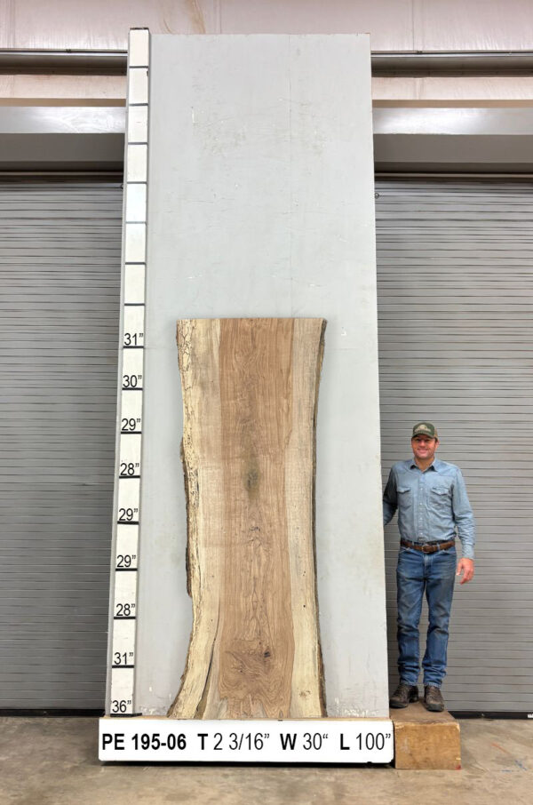 Slabs pt. 2 - 94 Live Edge Pecan Slab PE 195-06