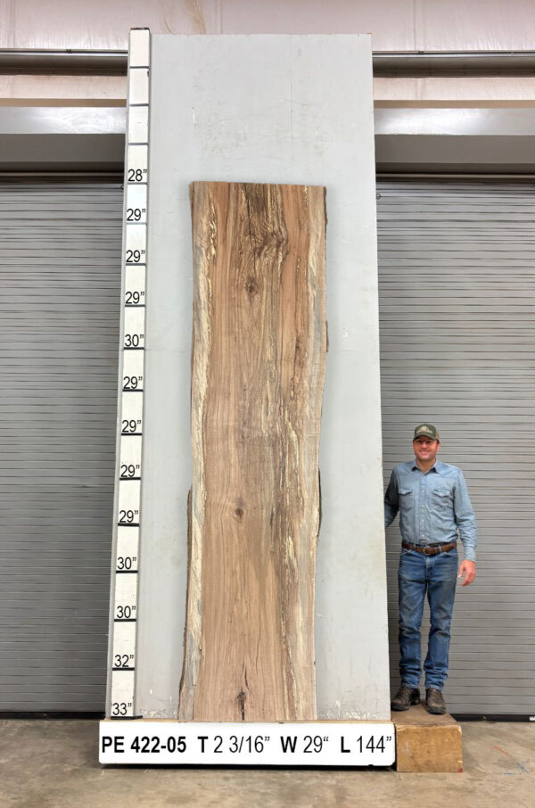 Slabs pt. 2 - 94 Live Edge Pecan Slab PE 422-05