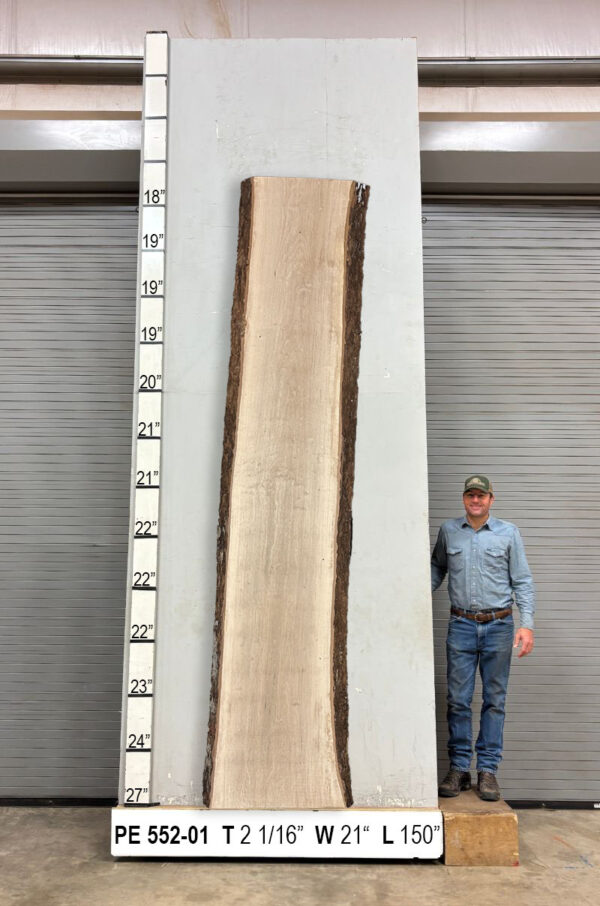 Slabs pt. 2 - 94 Live Edge Pecan Slab PE 552-01