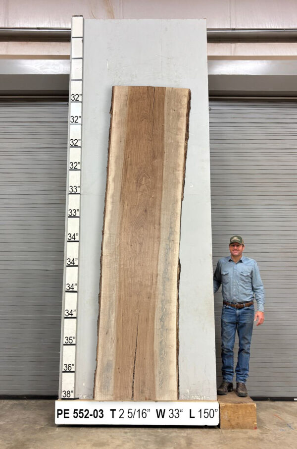 Slabs pt. 2 - 94 Live Edge Pecan Slab PE 552-03