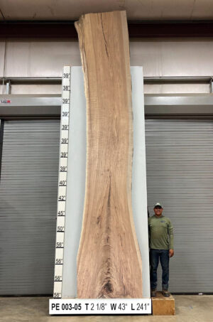Slabs pt. 2 - 81 Live Edge Pecan Slab PE 003-05