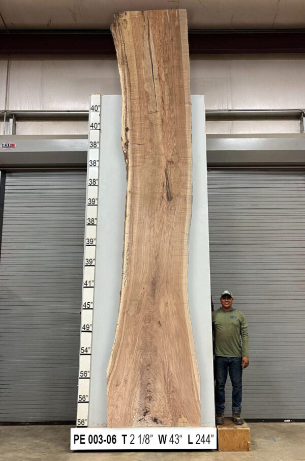 Slabs pt. 2 - 81 Live Edge Pecan Slab PE 003-06