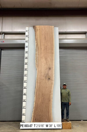 Slabs pt. 2 - 81 Live Edge Pecan Slab PE 003-07