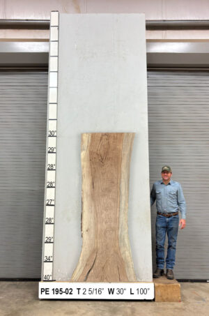 Slabs pt. 2 - 94 Live Edge Pecan Slab PE 195-02