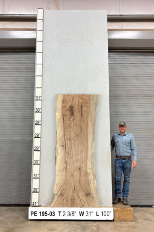 Slabs pt. 2 - 94 Live Edge Pecan Slab PE 195-03