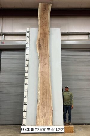 Slabs pt. 2 - 81 Live Edge Pecan Slab PE 408-05