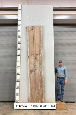 Slabs pt. 2 - 94 Live Edge Pecan Slab PE 422-04