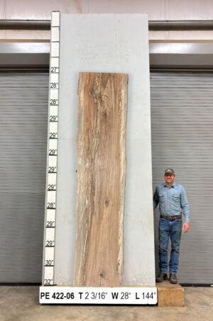 Slabs pt. 2 - 94 Live Edge Pecan Slab PE 422-06