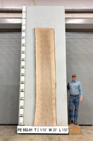 Slabs pt. 2 - 94 Live Edge Pecan Slab PE 552-01