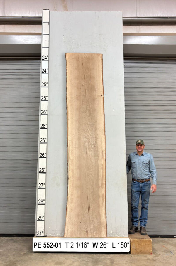 Slabs pt. 2 - 94 Live Edge Pecan Slab PE 552-01