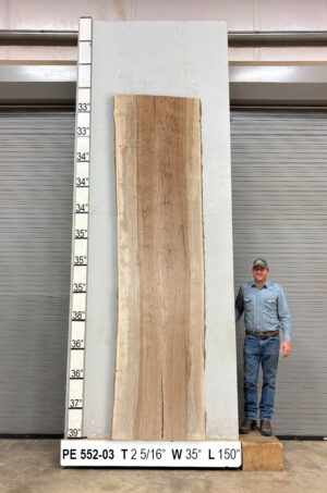Slabs pt. 2 - 94 Live Edge Pecan Slab PE 552-03