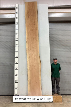 Slabs pt. 2 - 90 Live Edge Pecan Slab PE 612-07
