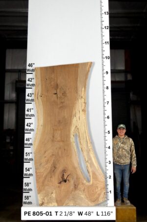 live-edge-pecan-wood-slab-front-pe-805-01.jpg Live Edge Pecan Slab PE 805-01