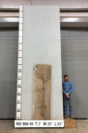 Slabs pt. 2 - 91 Live Edge Red Oak Slab RO 500-10